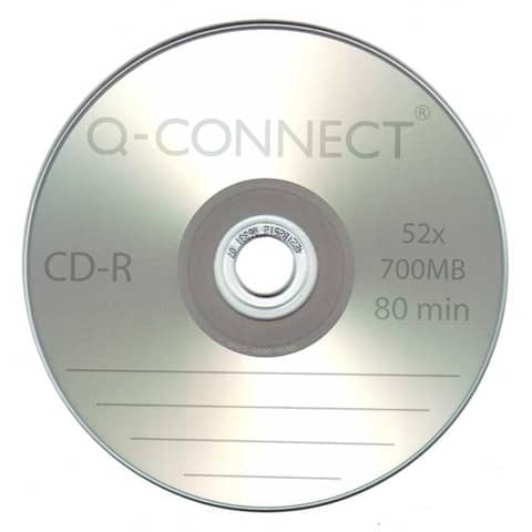 CD-R Q-Connect Cake 25 700 MB 80 min 52x  conf. da 25 pezzi - KF00420